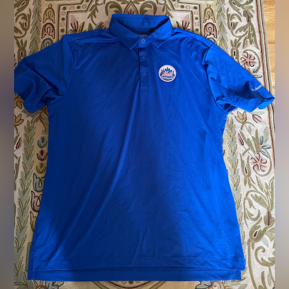 Columbia Drive Mets Logo Polo, XL